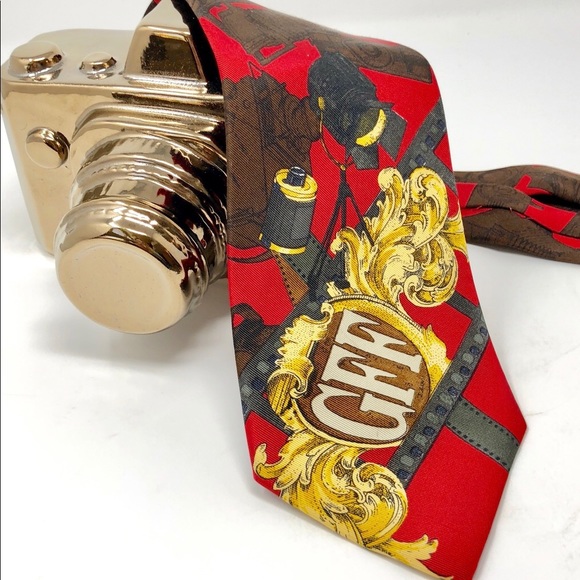 Gianfranco Ferre Other - GIANFRANCO FERRE silk tie novelty cameras film GFF